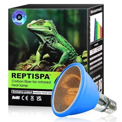 Heat Lamp Bulb, Infrared Heat Bulb, 100 Watts | Non-Luminous, Self-Ballasted, Deep Dome Fixture, 24 Hour Heat Source for Reptiles and Amphibians