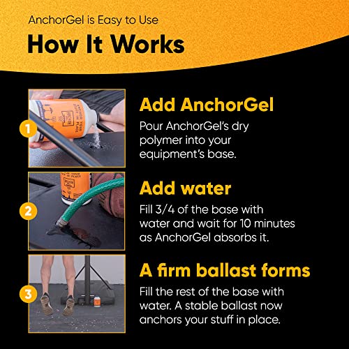Sand & Sand Bag Alternative Polymer | A Smarter Way to Keep Equipment from Tipping Over | Keep Portable Basketball Hoops, Umbrellas & Items with a Base from Falling | Made in USA (16oz) | Prevents Equipment Tipping, For Basketball Hoops & Umbrellas, Base