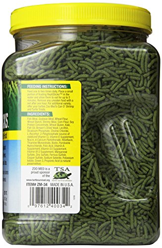 Zoo Med ReptiSticks Floating Aquatic Turtle Food, 18-Ounce - size: 1.2 Pound (Pack of 1)