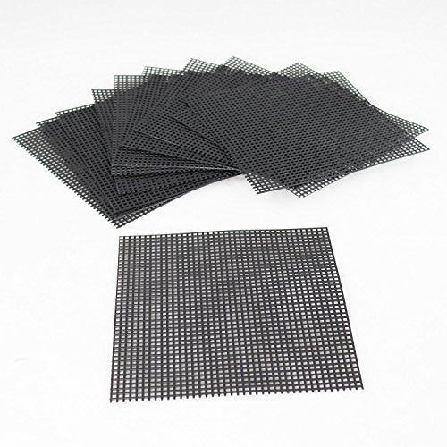 Yubonzai US Made 4" & 6" Large Plastic Drainage Mesh/Screen/Net for Potted Plants, Bonsai Pot (10 Mesh 6"x 6") - size: 10 Mesh 6"x 6"