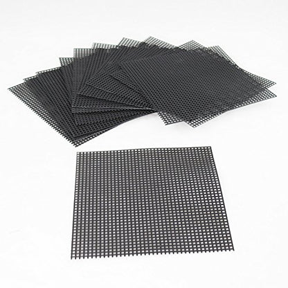 Yubonzai US Made 4" & 6" Large Plastic Drainage Mesh/Screen/Net for Potted Plants, Bonsai Pot (10 Mesh 6"x 6") - size: 10 Mesh 6"x 6"