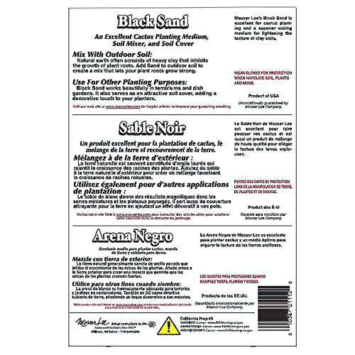 Mosser Lee ML1112 Black Sand Soil Cover, 5 lb. - size: No Size