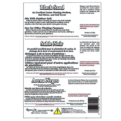 Mosser Lee ML1112 Black Sand Soil Cover, 5 lb. (Pack of 8) - size: Pack of 8
