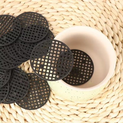 200 Pack Plant Pots Hole Mesh Pad Plastic Flower Pots Drainage Hole Cover Screen Filter for Flower Planters Boxes Ceramic Succulent Planter Terracotta Clay Pot Bonsai Outlet Training Pot