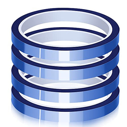 High Temperature Heat Resistant Heat Transfer Tape for Sublimation No Residue 10mm X 33m 108ft (Blue-4 Roll) - color: Blue-4 Roll
