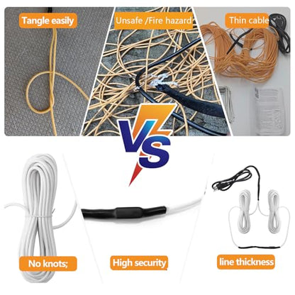 100 ft Heating Cable for Soil Garden205W Cold Frame Heating Cables for Plants Soil Warming Cable for Seed Grow