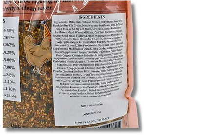 Chicken Fun-DOO Non-GMO, Soy-Free Chicken Treat | Premium Poultry Mealworm, Vegetable & Herb Mix (5 lbs)