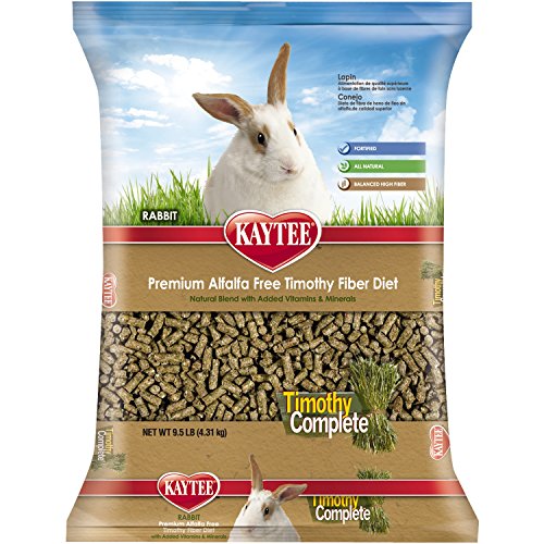 Kaytee Alfalfa Free Timothy Complete Rabbit Food, 9.5 Pound