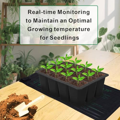 AIICIOO Seedling Heat Mats 10"x 20.75" Warm Hydroponic Heating Pad for Indoor Gardening, Seed Starting Germination, Greenhouse, Brewing - size: 10"x20.75" 1 Pack