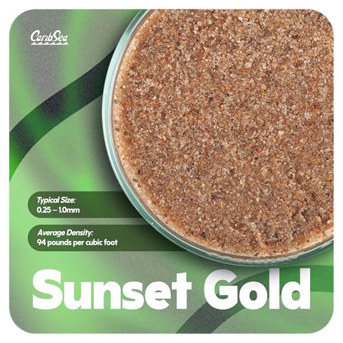 CaribSea Super Naturals Aquascape Sunset Gold - 10 lb - Natural Substrate for Freshwater Aquariums, Perfect for Aquascaping & Creating Vibrant Landscapes