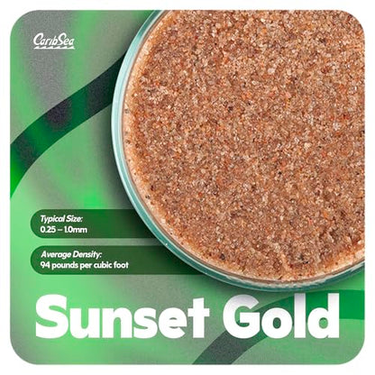 CaribSea Super Naturals Aquascape Sunset Gold - 10 lb - Natural Substrate for Freshwater Aquariums, Perfect for Aquascaping & Creating Vibrant Landscapes