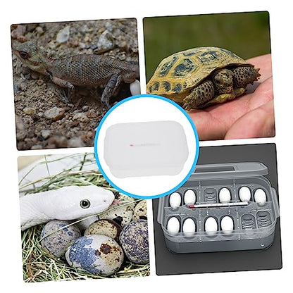LIOOBO Egg Incubator for Reptile Lizard and Gecko Breeding Box 12 Grids Easy to Use