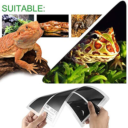 Tbrand Reptile Heating Pad with Temperature Adjustment, 110V 7W Heat Mat for Reptiles Tortoise Snakes Lizard Gecko Hermit Crab Turtle，Under Tank Heating Pad (7W(5.51inch*11inch)) - size: 7W(5.51inch*11inch)