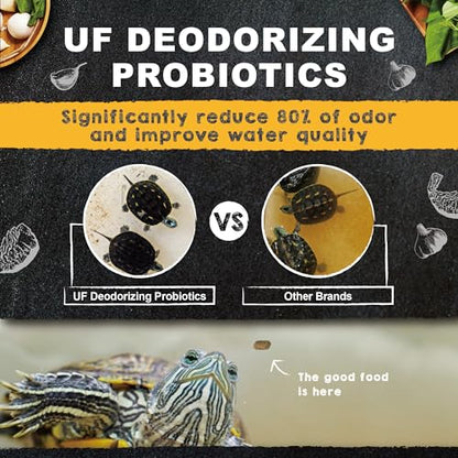 Ultra Fresh Floating Juvenile Turtle Food, All Natural Ingredients, Wild Sword Prawn, w/Deodorizing Probiotics, Juvenile Turtle Deodorizing Nutri Stick 3.35 oz - size: 3.35 Ounce (Pack of 1)