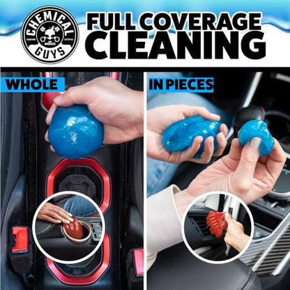 Chemical Guys, Sticky Icky Cleaning Gel, Green Apple & Strawberry, 2 Pack | For air vents, dashboards, and keyboards, reusable, for vents, cup holders, and keyboards, use for dashboard crevices - size: 3.5 Ounce (Pack of 2), style: Various