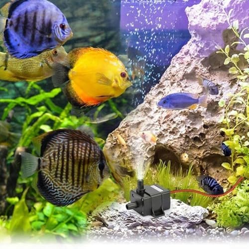Water Pump, Submersible Fountain Pump, Quiet And Lightweight Plastic Design For Aquariums, Ponds, Fountains, Salt And Fresh Water