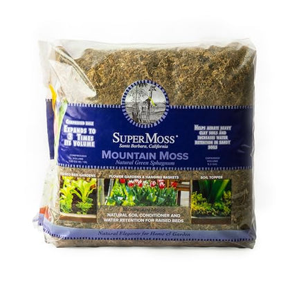 SuperMoss (23825) Mountain Moss Dried, Natural, 5lb Small Bale