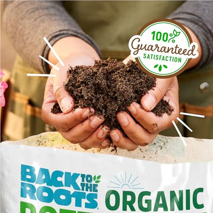 Back to the Roots 100% Organic Potting Mix (Value 12 Quart) | Premium Blend | Made in the USA - size: 12 Quart, style: Premium Potting Mix