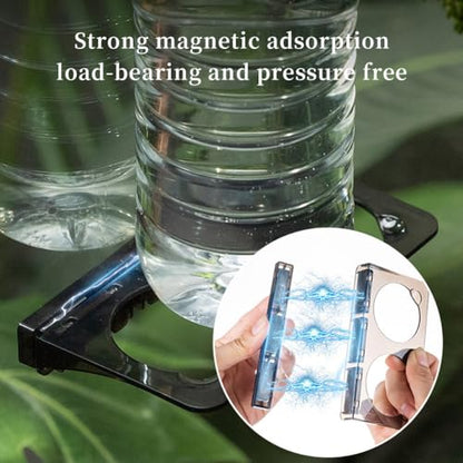 La La Pet® Magnetic Reptile Food Feeder Animal Feeder Ledge with 2 Plastic Bowls Reptile Water Bowl for Lizard Spider Crested Gecko