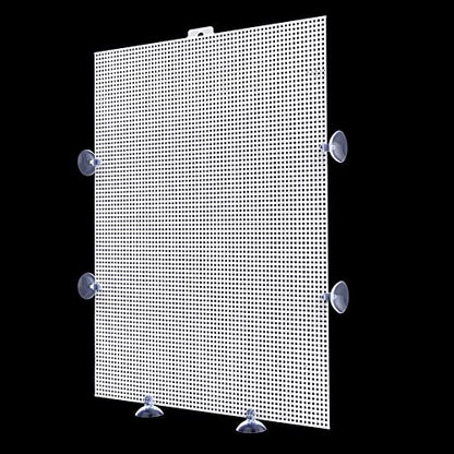 Cuyacili 2 Pack Fish Tank Divider, Plastic Grid Cuttable Grid Plate Fish Separator with 12 Suction Cups DIY Designed Clear Easy to Bent 10 * 13in - size: 10x13in