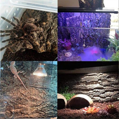 4PCS Cork Terrarium Background 15.7x11.8in Natural Cork Large Bark Climbing Mat Habitat Decoration Chameleons, Lizards, Turtles Glass Jar Decoration - size: 4PCS-15.7x11.8in