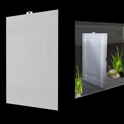 2 PCS Aquarium Fish Tank Divider Plastic Grid Divider Clear Cuttable Grid Plate Fish Tank Isolation with Bracket Fish Tank Separator for Betta Fish Tank Aquarium Terrarium 13 x 10 Inch
