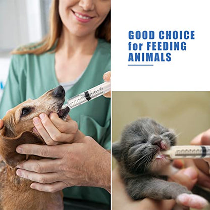 10 Pack Plastic Syringe Liquid Measuring Syringes Without Needle for Epoxy Resin, Craft, Scientific Labs, Feeding Pets Animals, Oil or Glue Applicator (10 ML) - size: 10 ML