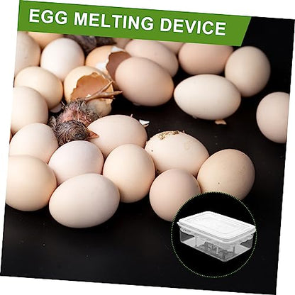 Abaodam 16-Hole Reptile Egg Incubator Box 2PCS Professional Hatching Tray for Gecko and Lizard Eggs Reptile Breeding Supply Cover