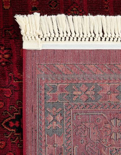 Unique Loom Tekke Collection Area Rug - Sheibani (2' x 6' 1" Runner, Red/ Black) - size: 2' x 6'1" (Runner)
