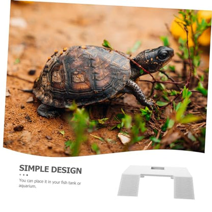 DECHOUS Turtle Basking Platform Suction Cup Floating Reptile Climbing Terrace for Turtle Tank Adjustable Basking Area and Frogs Easy to Install