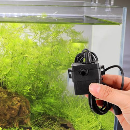 Homoyoyo Quiet Submersible Water Pump for Fish Tank and Pond with 90-240l/h Capacity, Sturdy Abs Material and Smooth Surface, for Aquarium Circulation and Outdoor Fountain Use