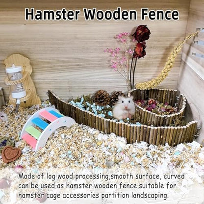 2-Pack Rat Bendy Long Suspension Bridges 19.7 x 2.7 Inch Hamster Climbing Ladder Flexible Wooden Bridge for Dwarf Hamster Sugar Glider Rodents Mouse - size: 2PCS 19.7x2.7in