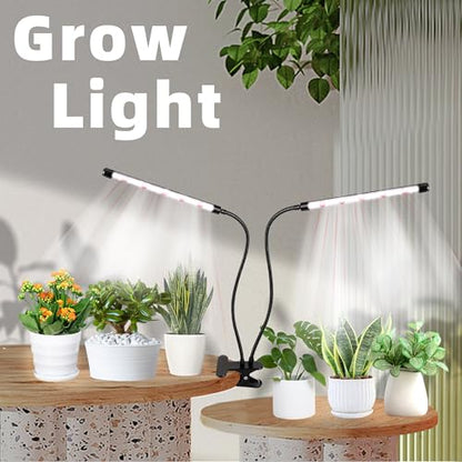 EWPJDK Plant Grow Light 6500K Full Spectrum 84 LED with Clip Grow Lamp 2PCS | Plant Grow Light Lamp for Indoor Plants, Clip-On, Growing Lamp - style: 02