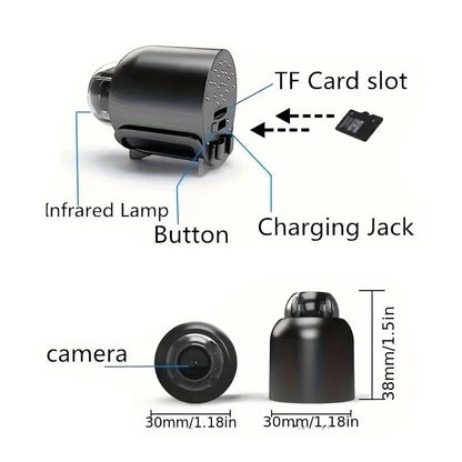Mini WiFi Monitoring Camera for Reptile Habitats, Hatchling Care, Terrariums and Incubation Enclosures – Compact Design with Wireless WiFi Connection and Motion Alerts