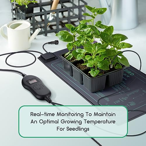 LUXBIRD Daisy Chain Seedling Heat Mat 10" x 20.75" Waterproof Plant Heating Pad, for Seed Starting, Germination, Hydroponics (Master Mat Required) - size: Additional Mat-10x20.75