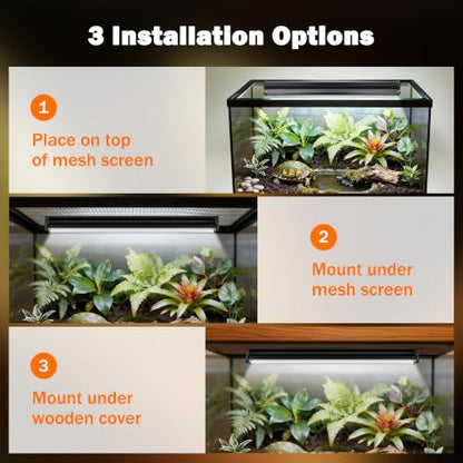 T5 10.0 UVB Reptile Light Fixture, 39W 34" for Bearded Dragon | Combo kit with stand & hood. 39W 34" T5 10.0 UVB/UVA. For bearded dragons, tortoises, lizards & amphibians. - size: T5-34"-Fixture