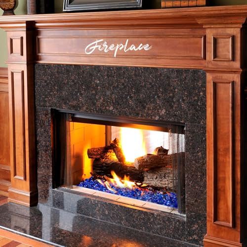 10 Pounds Fire Glass 1/2 Inch High Reflective Tempered Firepit Glass | Cobalt Blue Rocks for Fireplace, Fire Pit Table, Fire Bowl and Landscaping & DIY Crafts - color: Cobalt Blue, size: 1/2 inch, 10lb