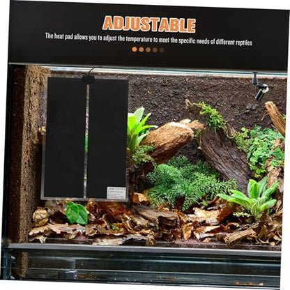YARNOW 3pcs Reptile Heating Pad Temperature Control Electric Heat Mat for Terrarium Suitable for Snakes Lizards and Container Insulation Standard