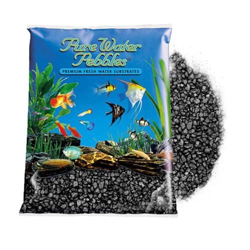 Jet Black Aquarium Gravel - 5 lbs - Non-Toxic, Colorfast, Vibrant Substrate for Aquariums, Terrariums, Ponds & Crafts - color: Jet Black, size: 5 lb (Pack of 1)