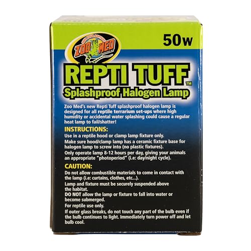 Zoo Med Turtle Tuff Splashproof Halogen Lamp 50 Watts