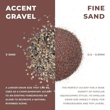 UNS Controsand - Pacifica, 8L - Natural Freshwater 0.4-0.9mm Dark Reddish Sand for Aquascaping Planted Tanks - Aquarium, Terrarium, Paludarium Substrate for Betta, Shrimp, Fish, Jumping Spider, Turtle - size: 8L