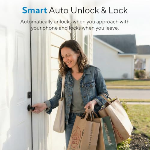 ULTRALOQ U-Bolt WiFi Smart Lock with Door Sensor, App Remote Access | Built in Wi-Fi Deadbolt Smart Locks for Front Door with App, Auto-Lock, Auto Unlock, Works with Alexa, Google, ANSI Grade 1