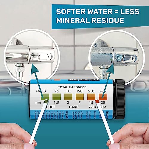 Water Hardness Test Strips for Home Water - 150 Strips Kit | Includes 150 water hardness test strips for tap, well and softened water with fast results and an easy color chart. - style: WATER HARDNESS TEST STRIPS - 150 STRIPS