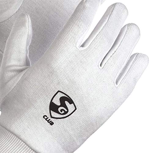 SG Club Inner Gloves for Wicket Keeping and Batting Mens Size
