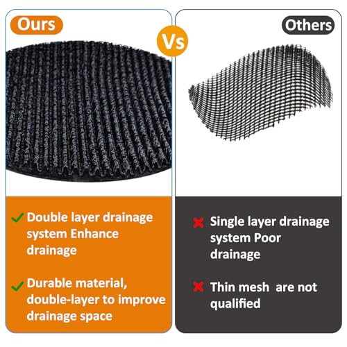 3Pcs 16inch Round Pot Mesh Drainage Discs Double Layer Plant Pot Hole Insert Pads Cutable Bonsai Pot Bottom Grid Mat Mesh Reusable for Indoor Outdoor Potted Plant Prevent Soil Loss Keep Roots Healthy - size: 16inch-3Pcs