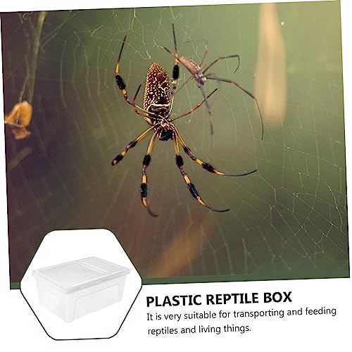 Hemoton 1pc Crested Gecko Tank Accessories Plastic Reptile Case Special Feeding Door for Reptile Supplies