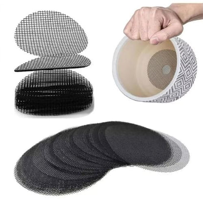 Flower Pot Gasket 50PCS/Set Breathable Round Bonsai Drainage Screens Avoid Soil Loss Flower Pot(Diameter 4.5cm)