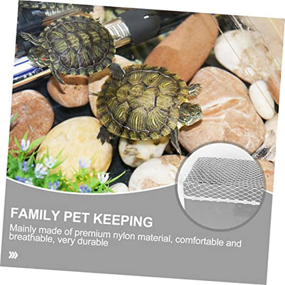 Abaodam Fish Tank Protective Net Mesh Cover for Jumping Fish and Reptiles and Versatile Use As Divider Easy to Cut and Install