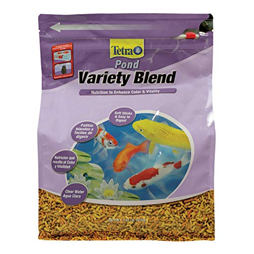 Tetra Pond Variety Blend, Pond Fish Food, for Goldfish and Koi, 1.32 Pounds, Pack of 6 | Daily Staple Blend Of Pond Sticks, Koi Vibrance & Spring/Fall Diet, Easy To Digest Soft Sticks For Small & Large Fish - size: 1.32 Pound (Pack of 6)
