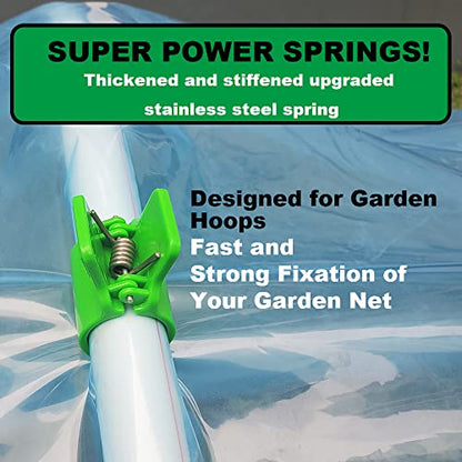 Greenhouse Clamps for 1/2 Inch PVC Pipe, Greenhouse Hoops,Support Frame, Grow Tunnel,Plant Support Garden Stakes.For Fixing Plant Cover, Garden Plastic Sheeting, Film Row Cover, Net. - size: for 1/2 inch PVC Pipe